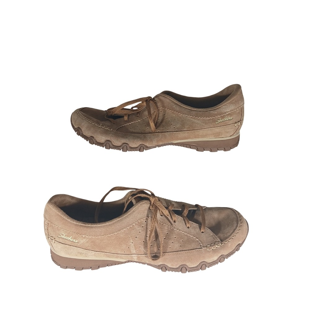 Skechers Relaxed Fit 11 Tan Suede Leather Memory Foam Comfort Sneaker 44703